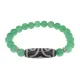 Браслет с 3-глазой бусиной Дзи и нат.камнем Нефрит BSDS8-17-13