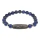Браслет с бусиной Дзи Кубера и нат.камнем Лазурит BSDS8-19-10