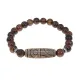 Браслет с 4-глазой бусиной Дзи и нат.камнем Тигровый глаз BSDS8-21-19