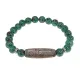 Браслет с 9-глазой бусиной Дзи и синт.камнем Цоизит BSDS8-23-22