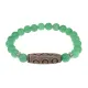 Браслет с 6-глазой бусиной Дзи и нат.камнем Нефрит BSDS8-24-13