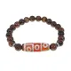 Браслет с 9-глазой бусиной Дзи и нат.камнем Тигровый глаз BSDS8-27-19