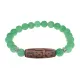 Браслет с 9-глазой бусиной Дзи и нат.камнем Нефрит BSDS8-29-13