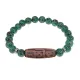 Браслет с 9-глазой бусиной Дзи и синт.камнем Цоизит BSDS8-29-22