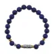 Браслет с 9-глазой бусиной Дзи, нат.камень Лазурит 8мм BSH-11-10