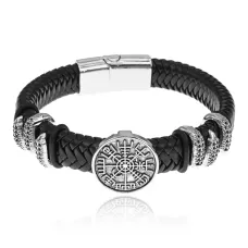 Кожаный браслет Вегвизир, 21см BS871