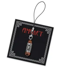 Подвеска для телефона с руной Феху, тигровый глаз POD-01-17