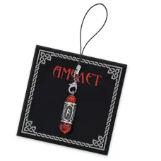 Подвеска для телефона с руной Ансуз, сердолик POD-01-24