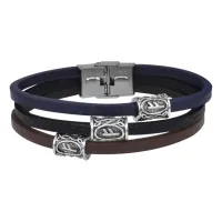 Браслет с рунической формулой Материальное благополучие BSQ-02-02