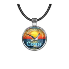 Кулон, цвет серебро, со шнурком, Любимый город C0101027