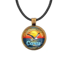 Кулон, цвет бронза, со шнурком, Любимый город C0101029