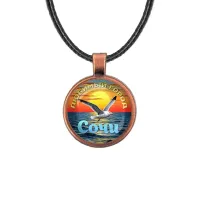 Кулон, цвет медь, со шнурком, Любимый город C0101031