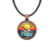 Кулон, цвет медь, со шнурком, Любимый город C0101031