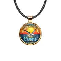 Кулон, цвет золото, со шнурком, Любимый город C0101033