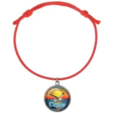 Браслет из красного шнура, Любимый город C0101052