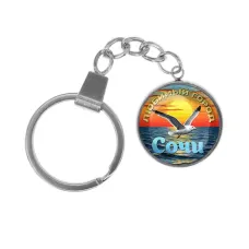 Брелок, нержавеющая сталь, с кольцом для ключей, Любимый город C0101061