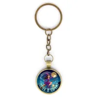 Круглый брелок, цвет бронза, с цепочкой, Лечу в Сочи C0102018