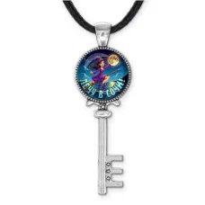 Кулон ключ, цвет серебро, со шнурком, Лечу в Сочи C0102043