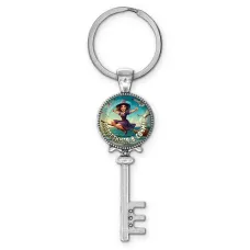 Брелок ключ, цвет серебро, с кольцом для ключей, Встретимся в Сочи C0103044