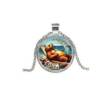 Кулон, цвет серебро, с цепочкой, Отдыхаю в Сочи C0104026