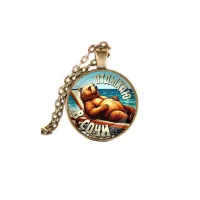 Кулон, цвет бронза, с цепочкой, Отдыхаю в Сочи C0104028