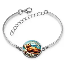 Браслет металлический, цвет серебро, Отдыхаю в Сочи C0104046