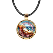 Кулон, цвет золото, со шнурком, Кайфую в Сочи C0105033