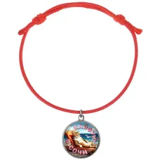 Браслет из красного шнура, Кайфую в Сочи C0105052