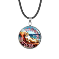 Кулон, нержавеющая сталь, со шнурком, Кайфую в Сочи C0105062