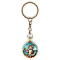 Круглый брелок, цвет бронза, с цепочкой, Сочи - это кайф C0106018