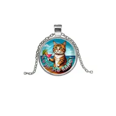 Кулон, цвет серебро, с цепочкой, Сочи - это кайф C0106026