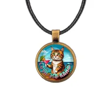 Кулон, цвет бронза, со шнурком, Сочи - это кайф C0106029