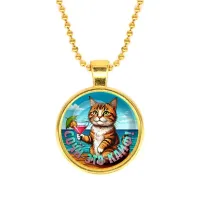 Кулон, цвет золото, с цепочкой, Сочи - это кайф C0106032