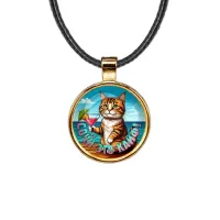 Кулон, цвет золото, со шнурком, Сочи - это кайф C0106033