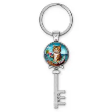 Брелок ключ, цвет серебро, с кольцом для ключей, Сочи - это кайф C0106044