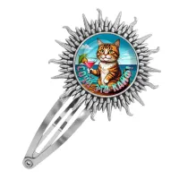 Заколка металлическая, цвет серебро, Сочи - это кайф C0106045