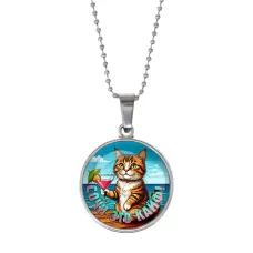 Кулон, цвет серебро, с цепочкой, Сочи - это кайф C0106053