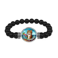 Браслет из черного агата, Сочи - это кайф C0106056