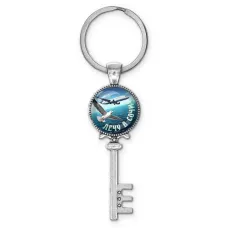 Брелок ключ, цвет серебро, с кольцом для ключей, Лечу в Сочи C0107044