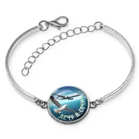 Браслет металлический, цвет серебро, Лечу в Сочи C0107046