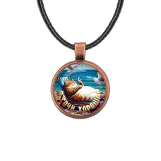 Кулон, цвет медь, со шнурком, В Сочи хорошо C0108031