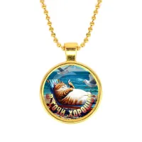 Кулон, цвет золото, с цепочкой, В Сочи хорошо C0108032