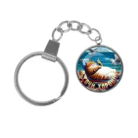 Брелок, нержавеющая сталь, с кольцом для ключей, В Сочи хорошо C0108061