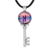 Кулон ключ, цвет серебро, со шнурком, Счастье в Сочи C0110043