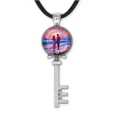 Кулон ключ, цвет серебро, со шнурком, Счастье в Сочи C0110043