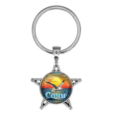 Звезда-брелок, металл, Любимый город C0101065