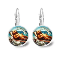 Серьги металлические, Отдыхаю в Сочи C0104038