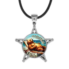 Звезда-кулон, металл, Отдыхаю в Сочи C0104064