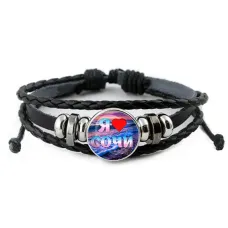 Кожаный браслет, Я люблю Сочи C0111012