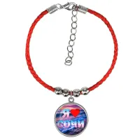 Браслет из красного шнура, Я люблю Сочи C0111047